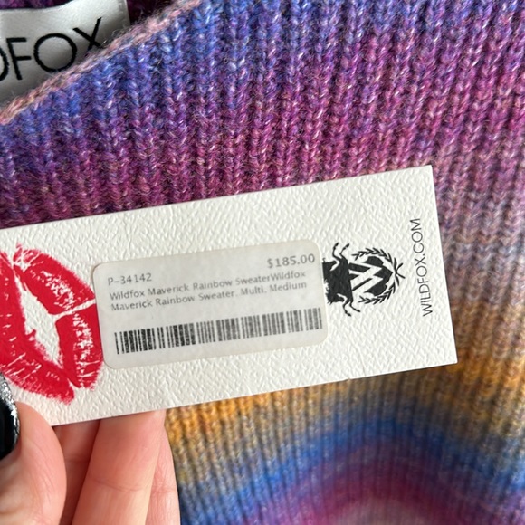 Wildfox NWT sweater, cuffed sleeves, boxy fit - Picture 4 of 5